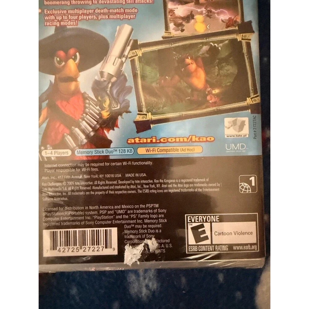 Kao Challengers (Sony PSP, 2006) Factory Sealed. Brand New -Atari Rated Everyone